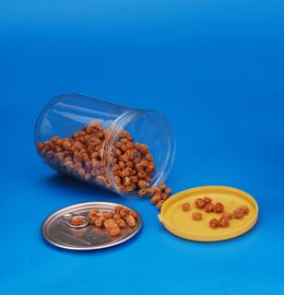 Food Grade Empty Plastic Jars With Lids Transparent Color 83 . 5 * 114MM